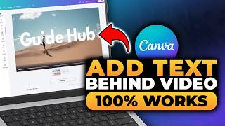 How To Add Text Behind Video in Canva (FAST & EASY) | 100% WORKS | NO Yapping!