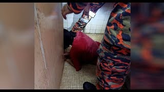 10 Minit Keluarkan Kaki Oku Tersepit