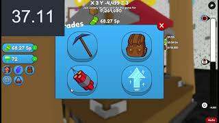 Roblox Miner's World $1 Decillion cash speedrun (42 prestiges)