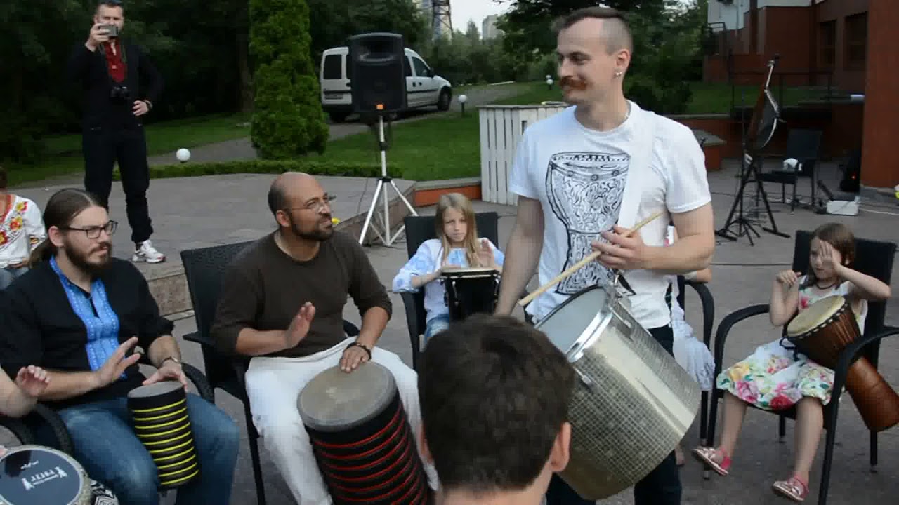 Drum circle (Part 1) // School of Ukrainian language and culture (Lviv)