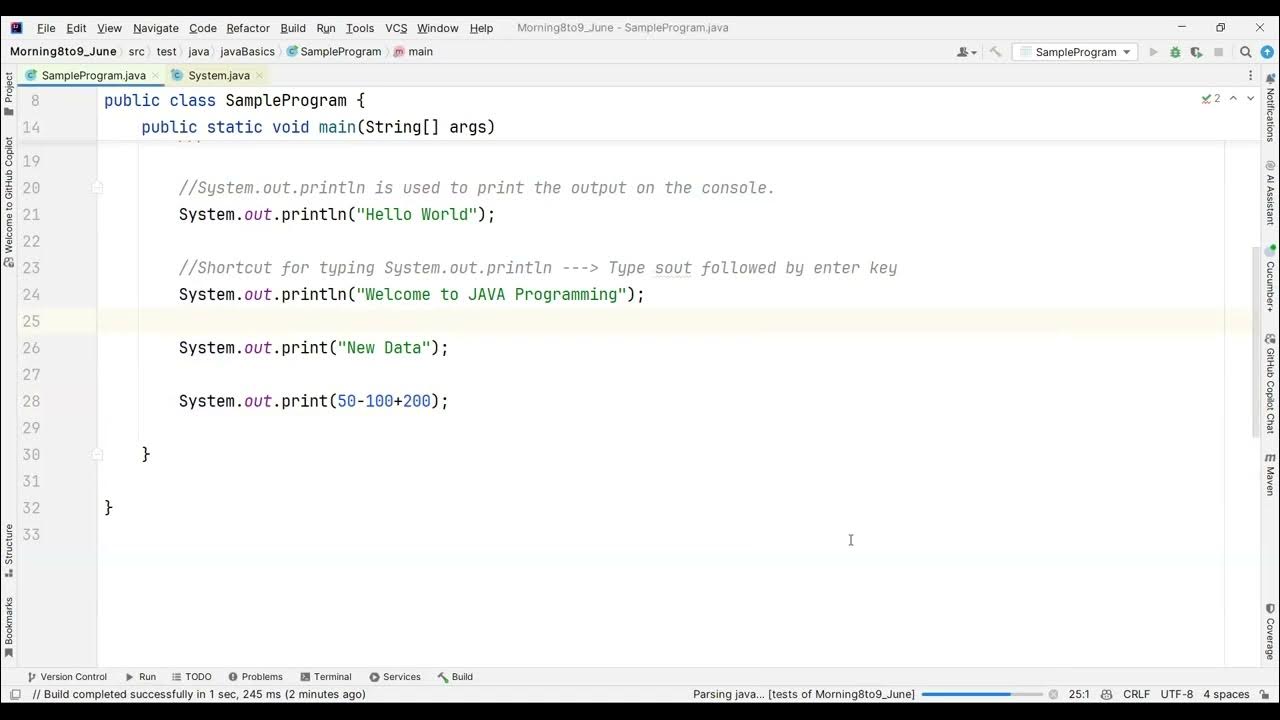 Automation testing-Selenium with Java-day3-June5-Basic Programming ...