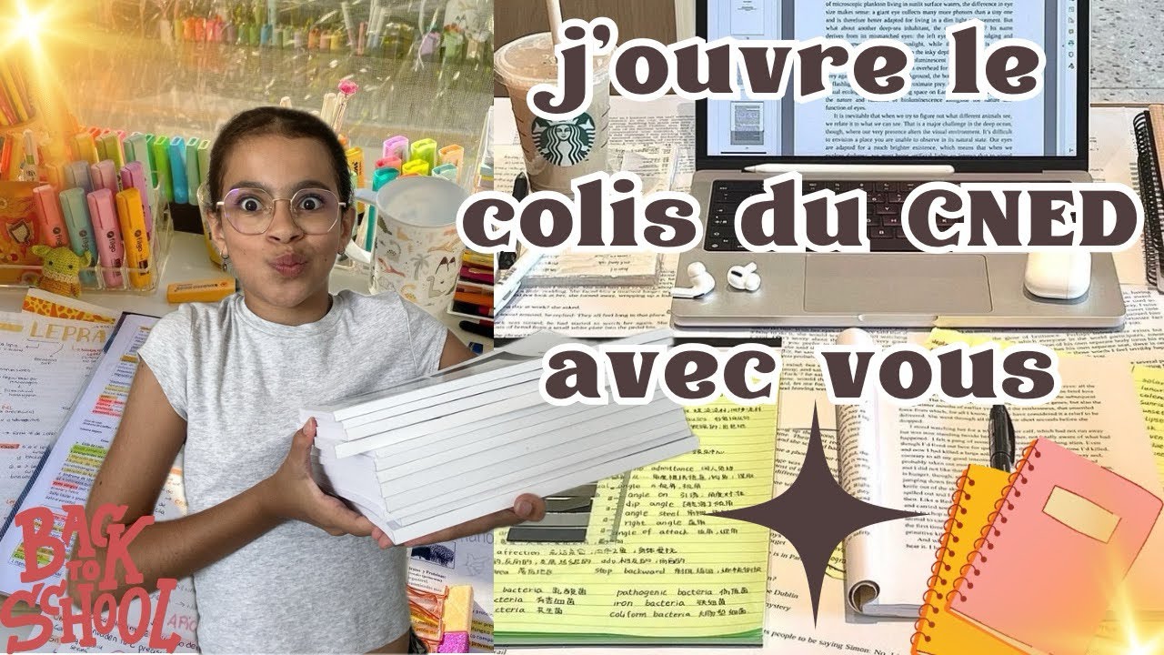 J’ouvre le colis du CNED avec vous ! 📦