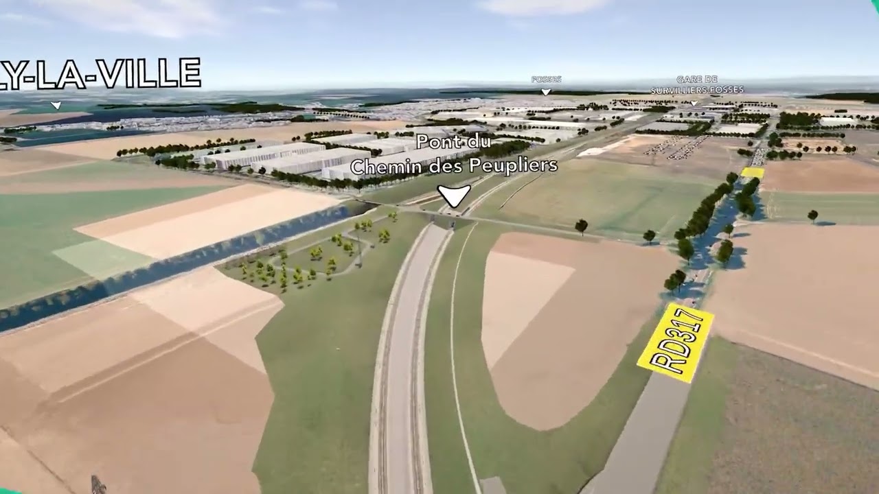 Projet de liaison ferroviaire Roissy-Picardie : découvrez la maquette 3D du projet
