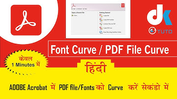 PDF convert into curve | Font convert into curv | Adobe Acrobat | adobe PDF reader