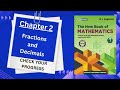 Check your progress chapter 2(Fractions and Decimals) class 7 Math ML Aggarwal NCERT CBSC