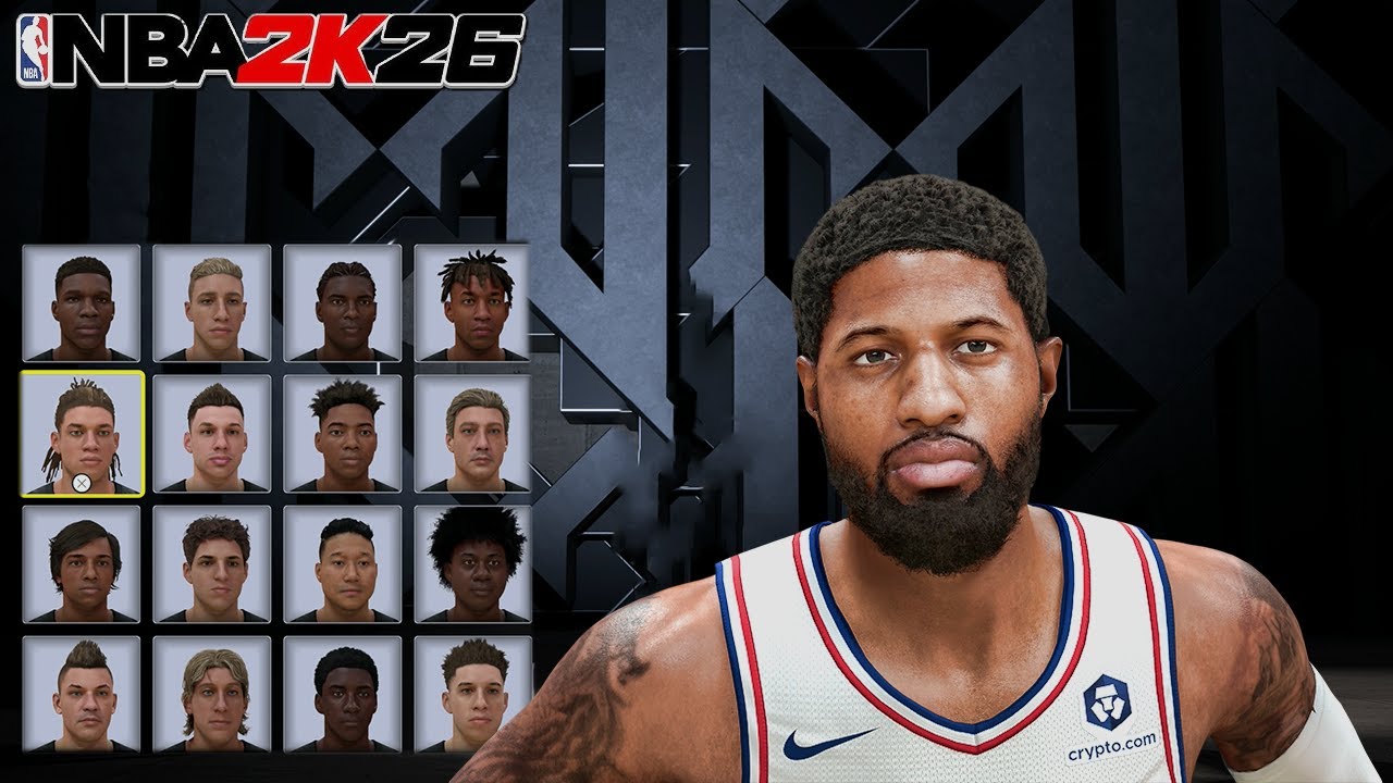 Best Paul George Face Creation NBA 2K26