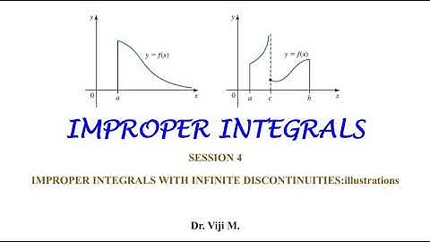 Improper Integrals: Session 4 by Dr. Viji M.