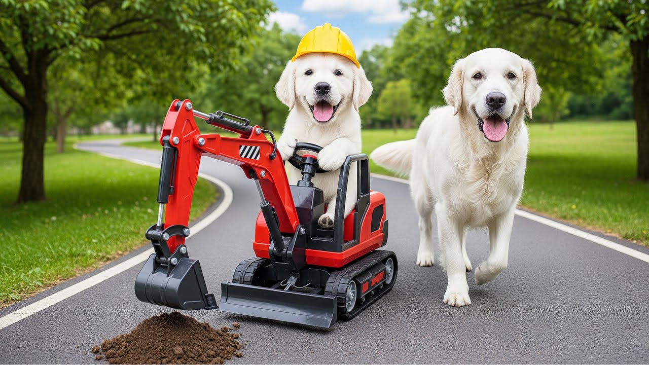 Puppy Works Help Mama Dog and Gets a Surprise Toy Car Calm & Heartwarming Story 🐾 🐶🏎️✨
