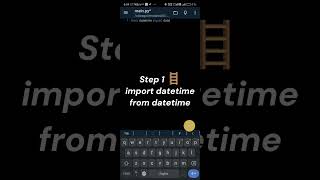 Print current time with one line of Python ⏰ #python  #coding #datetime #learnpython