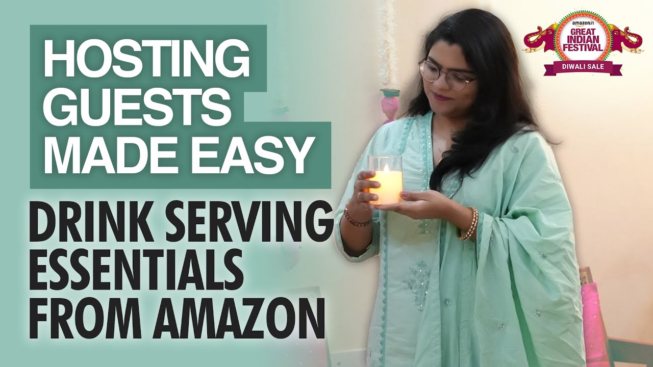 Hosting Guests Made Easy 🪔 | Drink Serving Essentials from Amazon 🔥