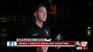 Hillsborough deputy shoots, kills man charging him with knife, Sheriff says