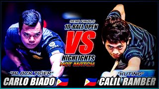 WORLD CHAMPION VS UNKNOWN PLAYER, BIADO VS "KUTING" 10-BALL OPEN - PINOY COMMENTARY