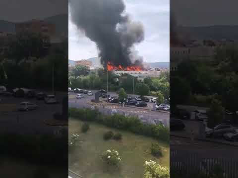 #Fire erupted in Riello district, Viterbo #Italy
