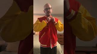 Red and Yellow Letterman Jacket First Impressions