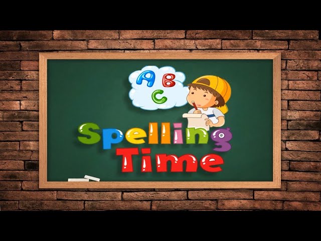 Spelling Time Clipart