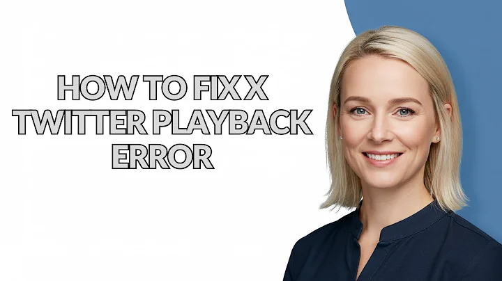 HOW TO FIX X TWITTER PLAYBACK ERROR - Julia'sTutorials