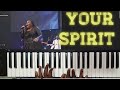 How to play your spirit by Tasha Cobbs Leonard ft Kierra shears simple piano chords in Key C.