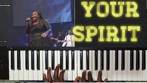 How to play your spirit by Tasha Cobbs Leonard ft Kierra shears simple piano chords in Key C.