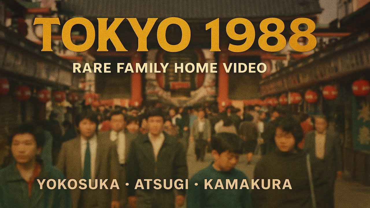 東京1988」VHSトリップ | Vintage Tokyo 1988 VHS Trip - YouTube