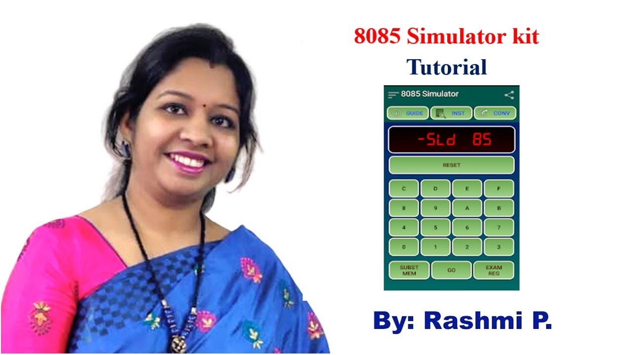 8085 simulator tutorial in Hindi | 8085 Microprocessor simulator Kit ...