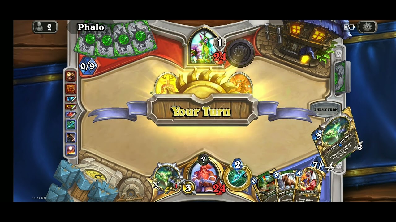 Hearthstone Classic. Face Hunter vs Combo Druid. Top36 EU.