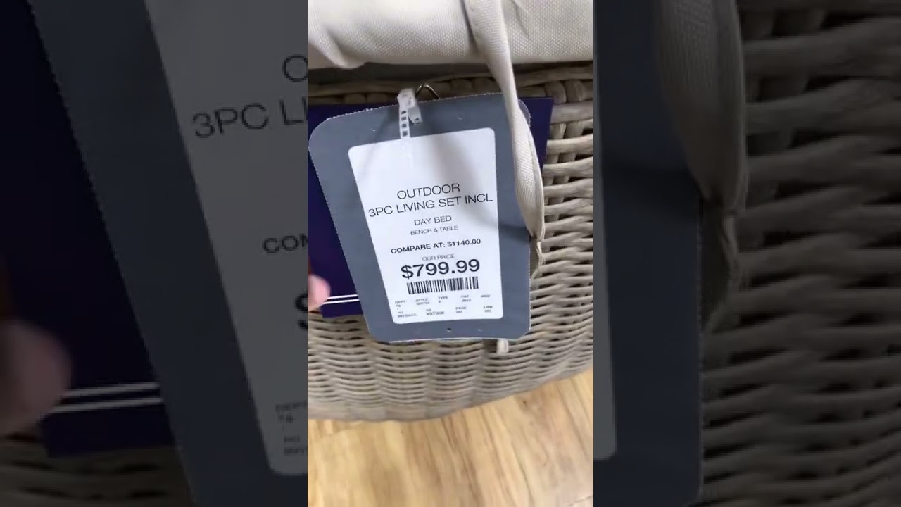 Homegoods shop with me patio. These daybeds are taking over outdoor lounging.