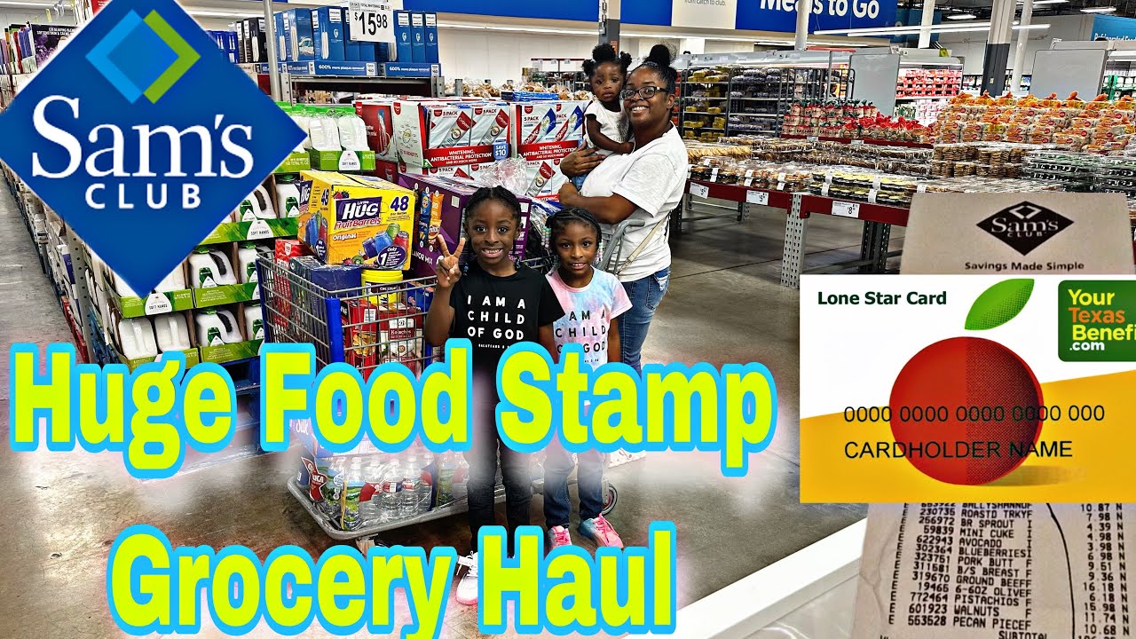 FOOD STAMP GROCERY SHOPPING SPREE WITH MY 3 KIDS AT SAM'S CLUB 🤑🛒 YouTube