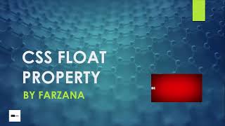 CSS FLOAT PROPERTY
