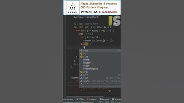 Java Pattern-68 | 500 Java Pattern Programs #shorts #java #coding #programming