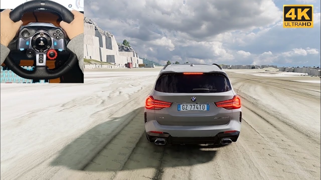 BMW X3 30d Drive in BeamNG 4K | Logitech G29