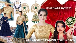 AMAZON WEDDING COLLECTION HAUL |  WEDDING MUST HAVE |SANGEET & RECEPTION OUTFIT|#WEDDINGSERIES screenshot 4
