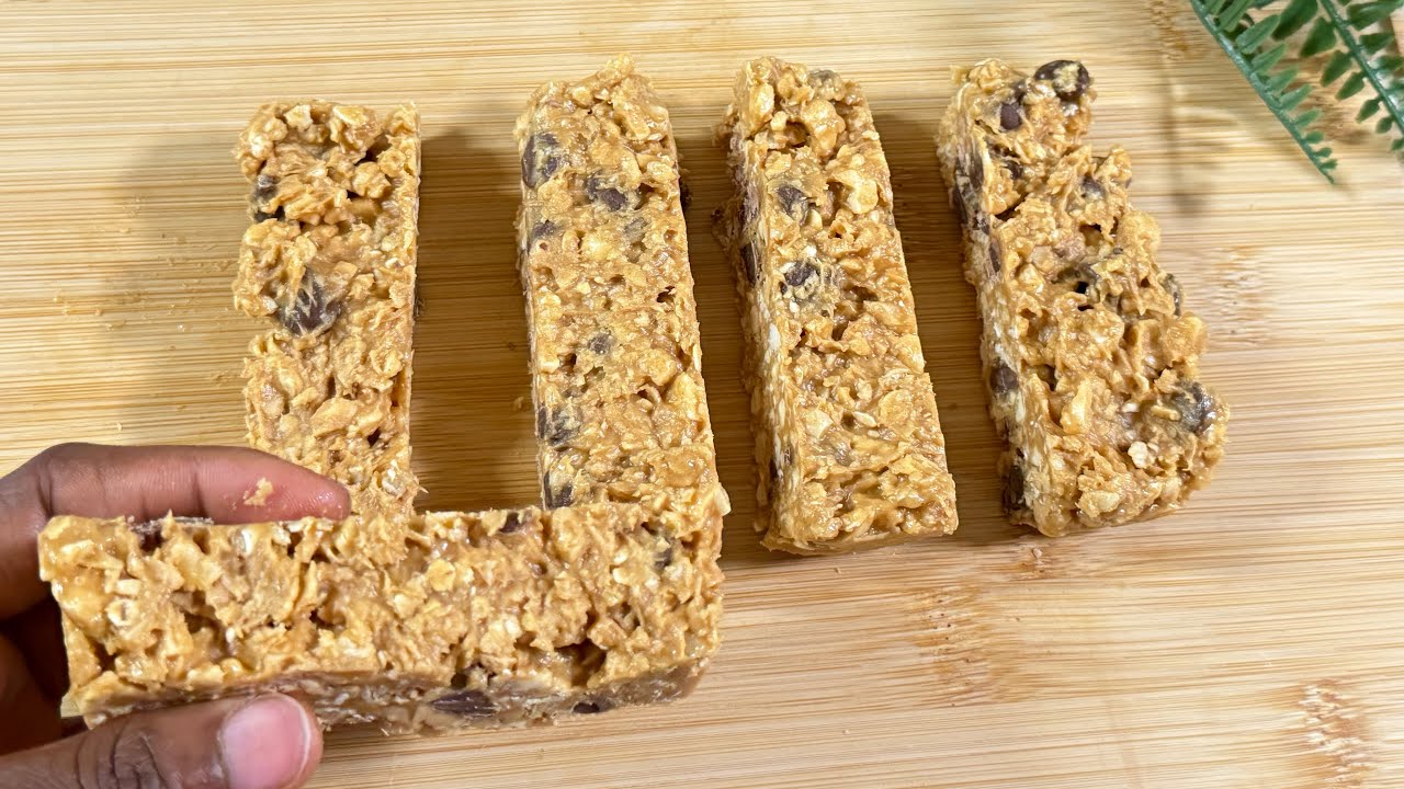 Peanut Butter Energy bars | High Protein Sweet Snack 