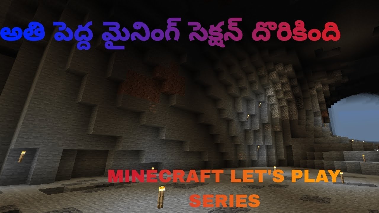 FOUND BIGGEST CAVE IN MINECRAFT LET'S PLAY SERIES EPISODE -2 - YouTube