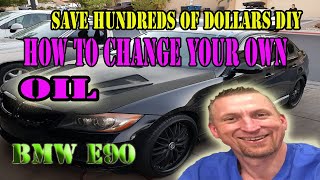 HOW TO CHANGE YOUR OIL BMW E90,  E91, E92,  E93