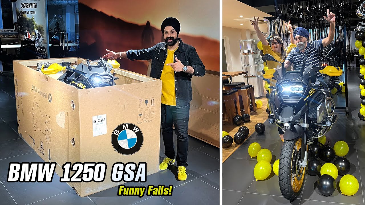 Surprising My Dad With A Bmw Bike Youtube