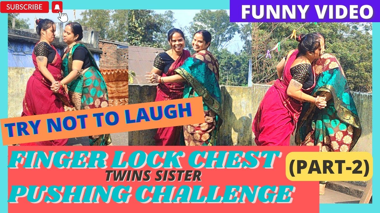 twins sister ka finger lock chest pushing challenge (part 2) YouTube