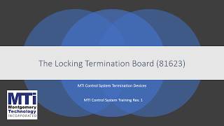 Celebrity MTI Control System 81623 Locking Termination Board Profile