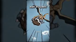 Ash Vs Garu Battle💥 #jhoto #region #pokemon #battle #shorts #ashketchum #gary #blastoise #charizard