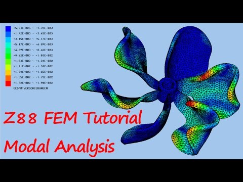 Z88 FEM Tutorial Modal Analysis