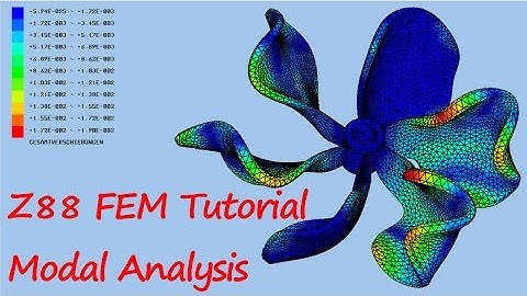 Z88 FEM Tutorial Modalanalyse eines Propellers