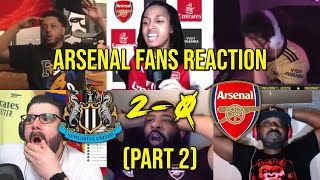 ARSENAL FANS REACTION TO NEWCASTLE UNITED 2 - 0 ARSENAL (PART 2) | FANS CHANNEL