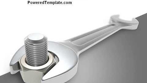 Wrench PowerPoint Template by PoweredTemplate.com