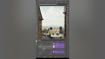 Easy way for beginners to move clouds in Short Photoshop Tutorial #shorts #photoshop_tutorial