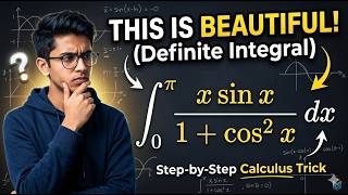 The Genius Way to Integrate (x sin x) / (1 + cos² x) from 0 to pi