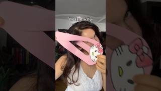 DIY giant Hello Kitty HairClip tutorial 😻room decor or accessories