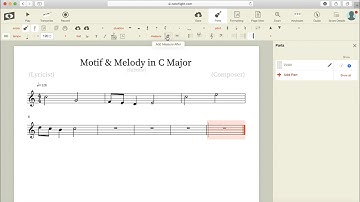 Developing a Motif into a Melody in Noteflight