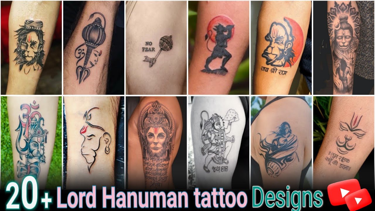 Most Powerful Lord Hanuman Tattoo Design lord Hanuman is the God of  strength, inner, self-discipline, and supreme devotion.… | Instagram