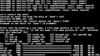 Install OpenBSD 5.2