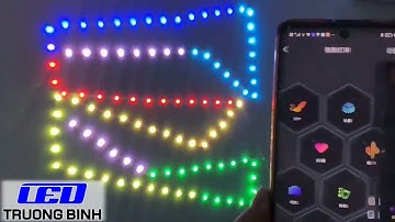 ID124 ĐIỀU KHIỂN LED FULL MÀU ARGB WS2812B WS2811 UCS1903 NHÁY THEO NHẠC ĐIỀU KHIỂN QUA BLUETOOTH