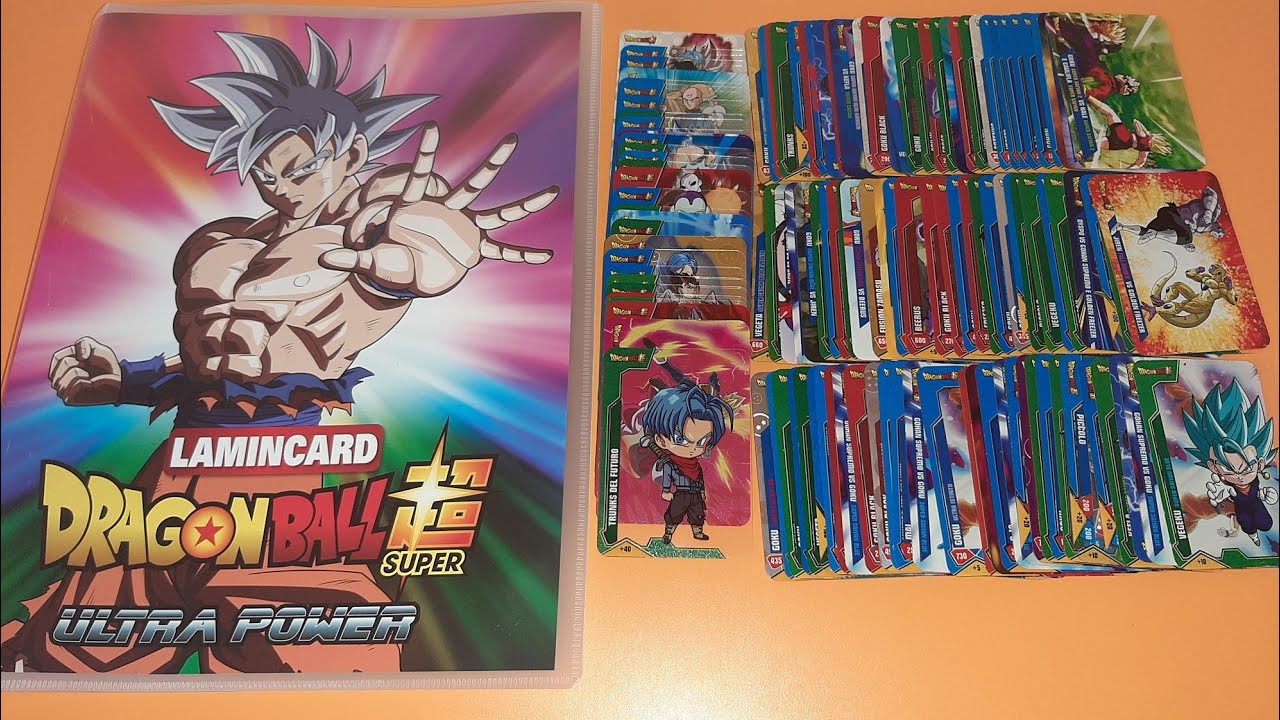 Ordino e metto nell'album le Lamincards di Dragon Ball Super ULTRA POWER